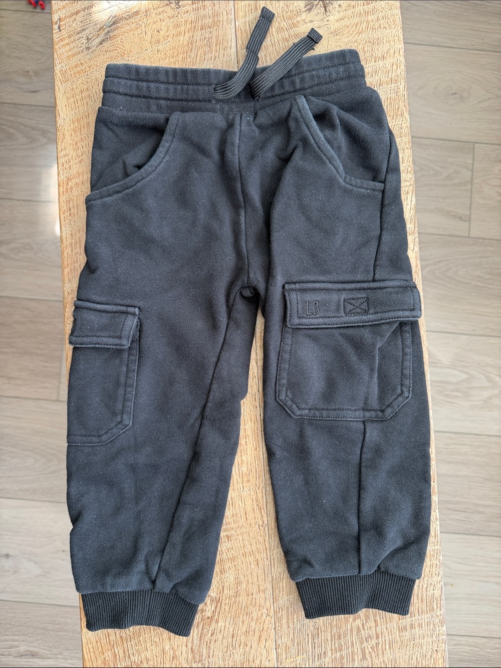 Little Bipsy Black Cargo Jogger Pants for Kids